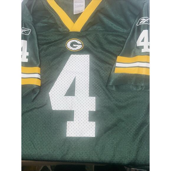 Vintage Brett Favre #4 Green Bay Packers NFL Players Inc Jersey Youth Sz XL - Picture 8 of 10